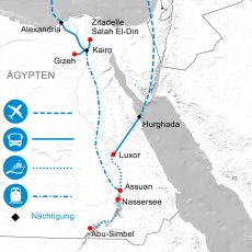 Ägypten Karte